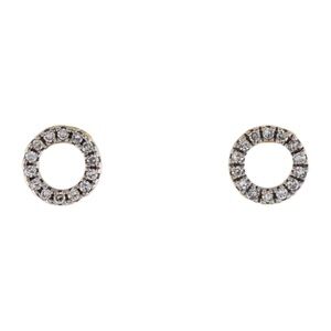 mejuri - diamond halo studs / earrings